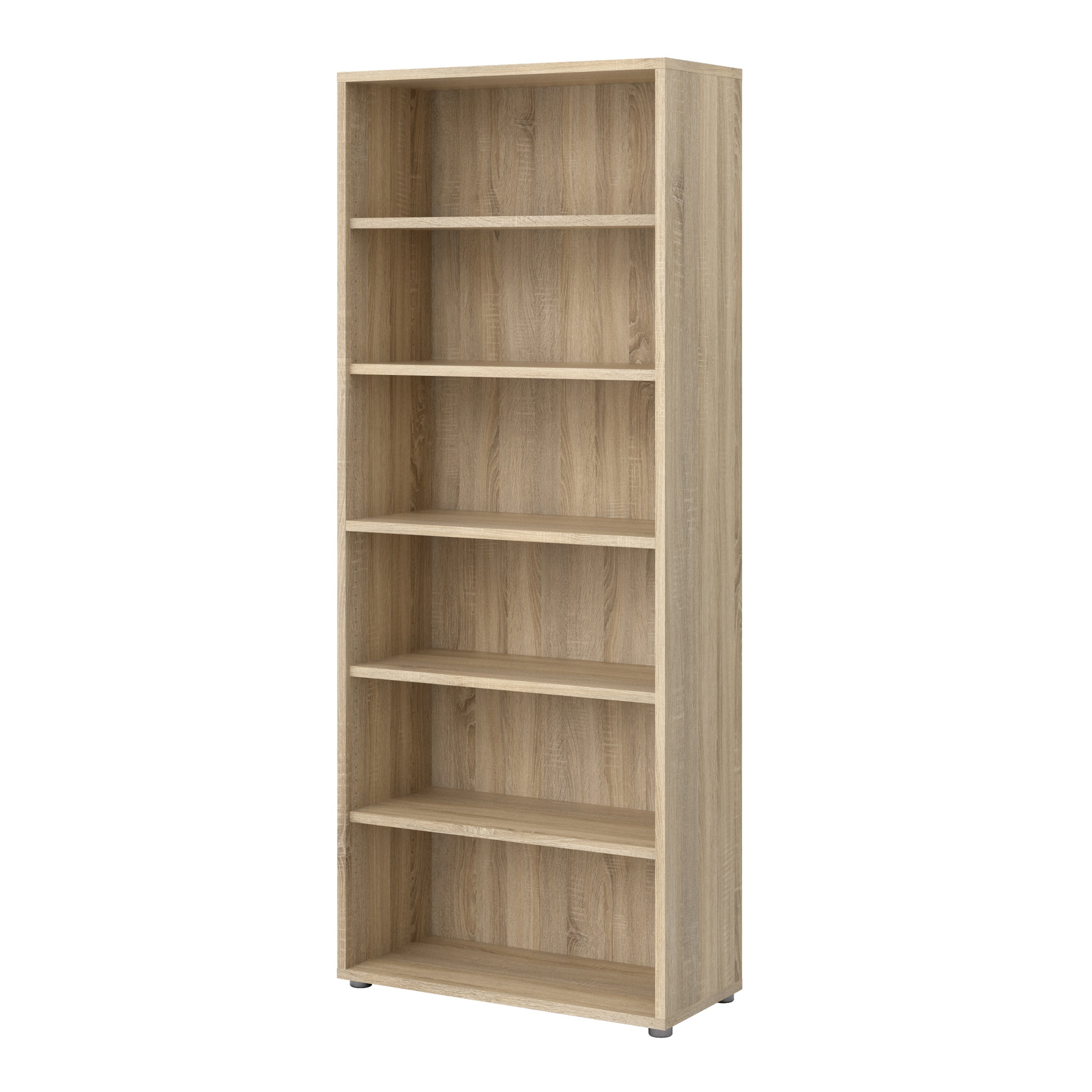 Prima Bookcase 5 Shelves in Oak – FTG, view 3