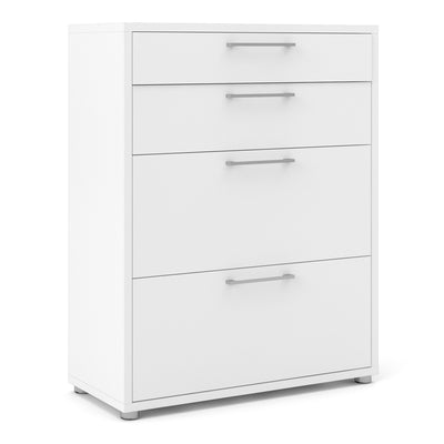 Prima Office Storage with 2 Drawers 2 File Drawers In White – FTG
