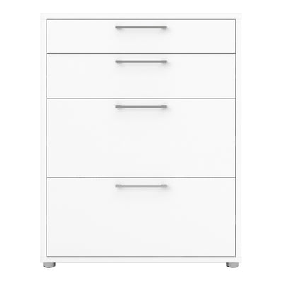 Prima Office Storage with 2 Drawers 2 File Drawers In White – FTG, view 2