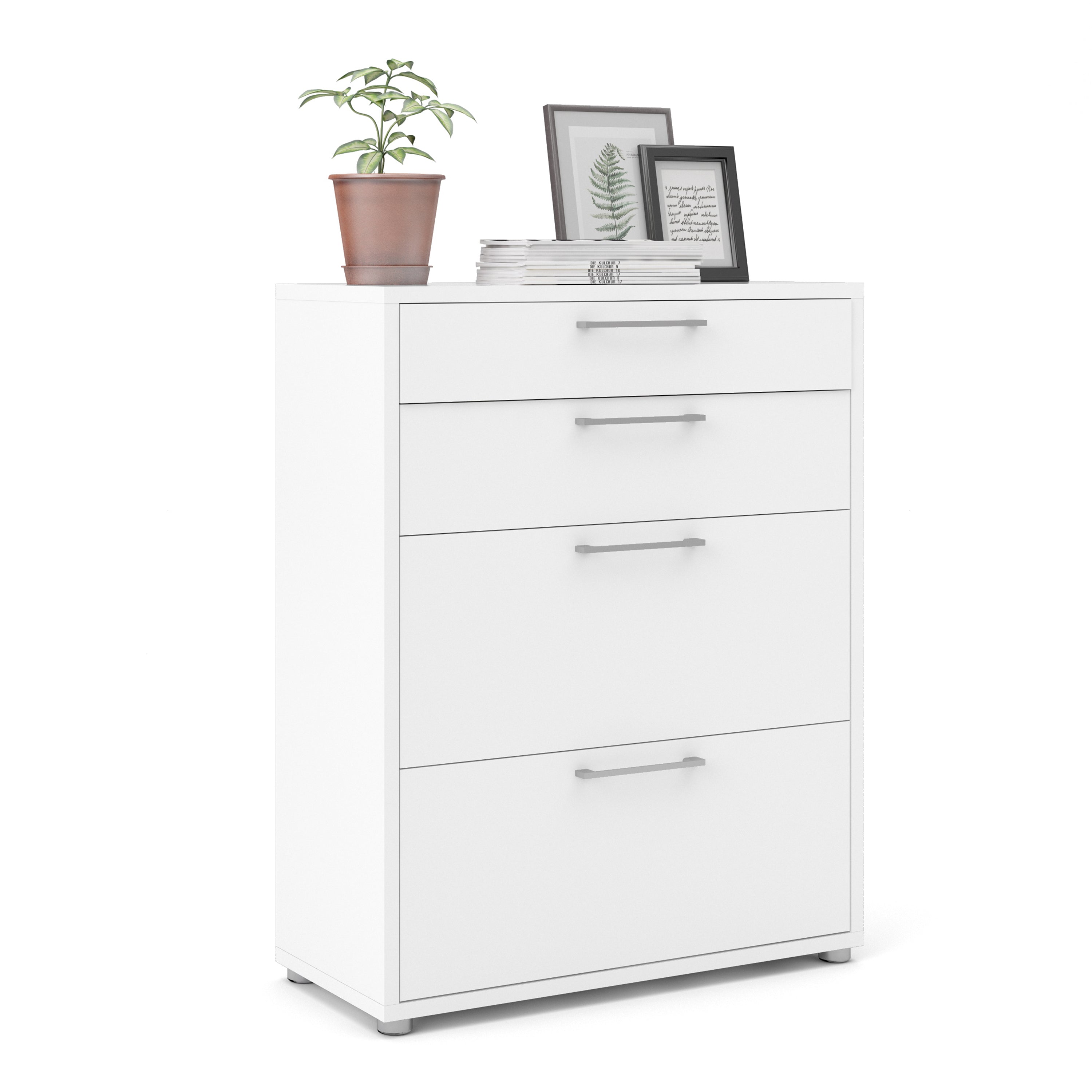 Prima Office Storage with 2 Drawers 2 File Drawers In White – FTG, view 6