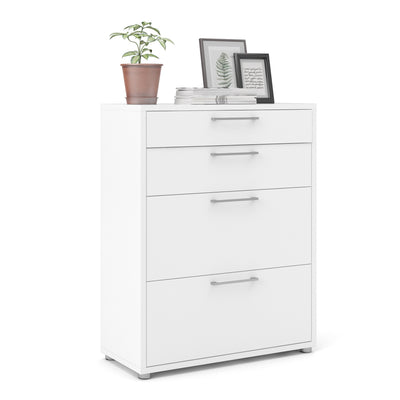 Prima Office Storage with 2 Drawers 2 File Drawers In White – FTG, view 6