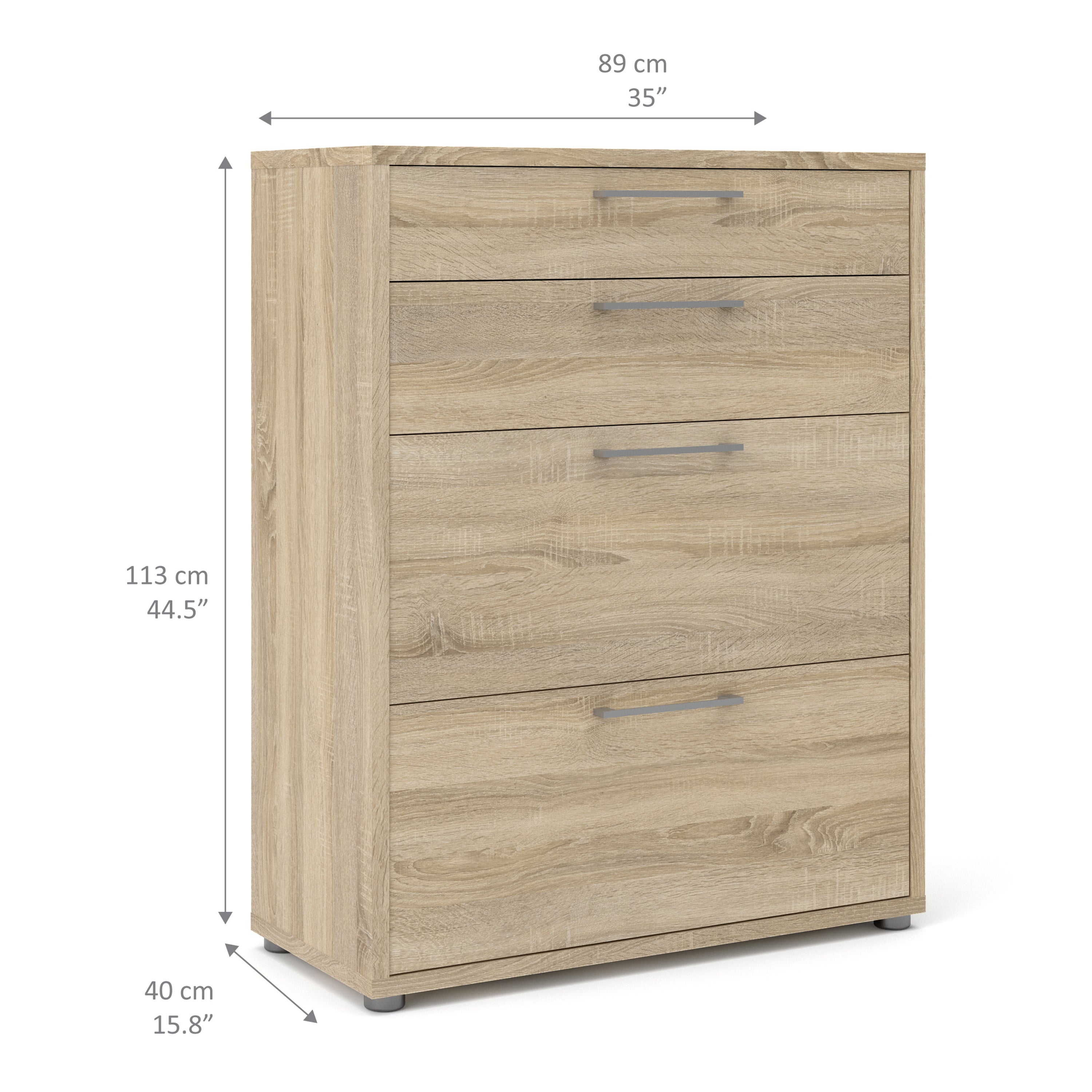 Prima Office Storage with 2 Drawers 2 File Drawers In Oak – FTG, view 10