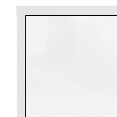 Prima Bookcase 2 Shelves with 2 Doors in White – FTG, view 5