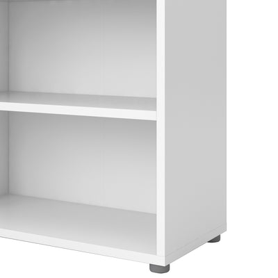 Prima Bookcase 2 Shelves in White – FTG, view 6