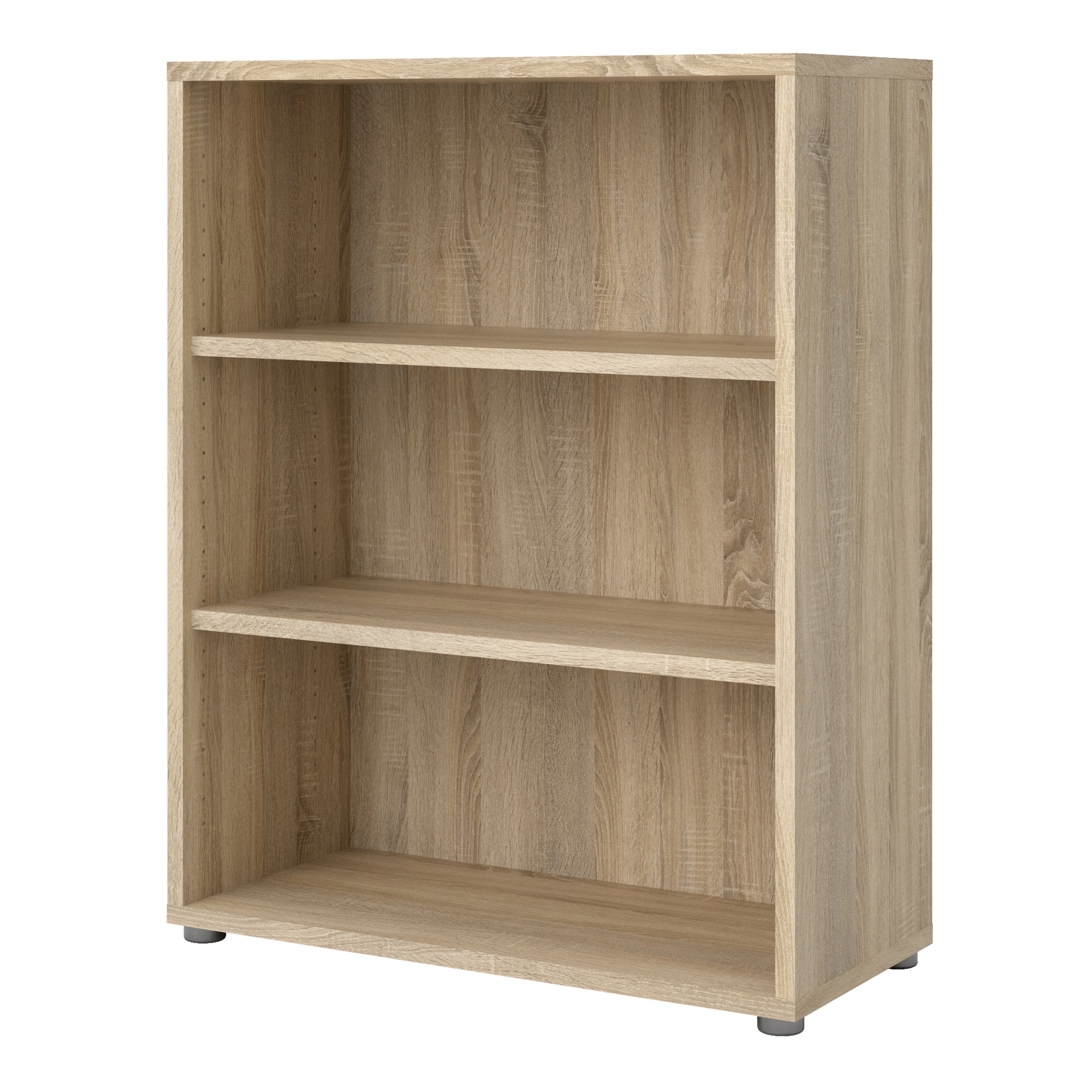 Prima Bookcase 2 Shelves in Oak – FTG, view 3