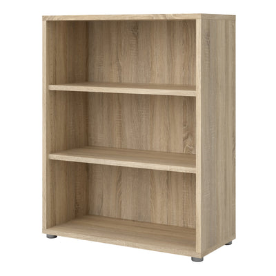 Prima Bookcase 2 Shelves in Oak – FTG, view 3