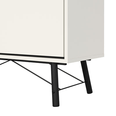 Ry China Cabinet 1 Door 1 Glass Door 1 Drawer in Matt White – FTG, view 11