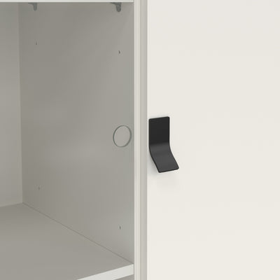 Ry China Cabinet 1 Door 1 Glass Door 1 Drawer in Matt White – FTG, view 9