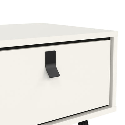 Ry Coffee Table with 1 Drawer in Matt White – FTG, view 8