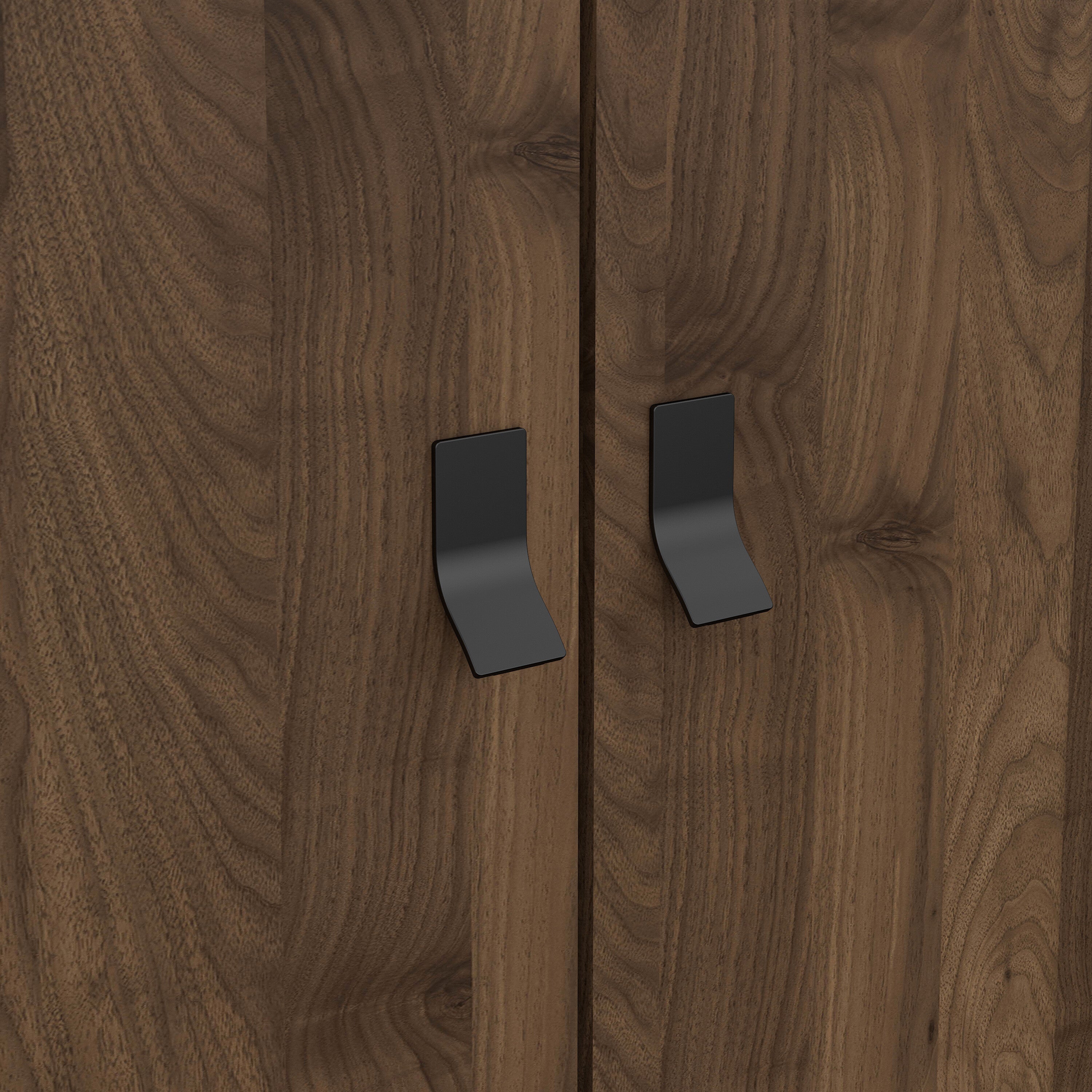Ry Wardrobe 3 Doors 3 Drawers in Matt Black Walnut – FTG, view 8