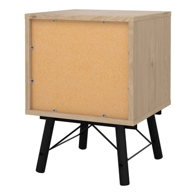 Ry Bedside Cabinet 2 Drawer Jackson Hickory Oak – FTG, view 4