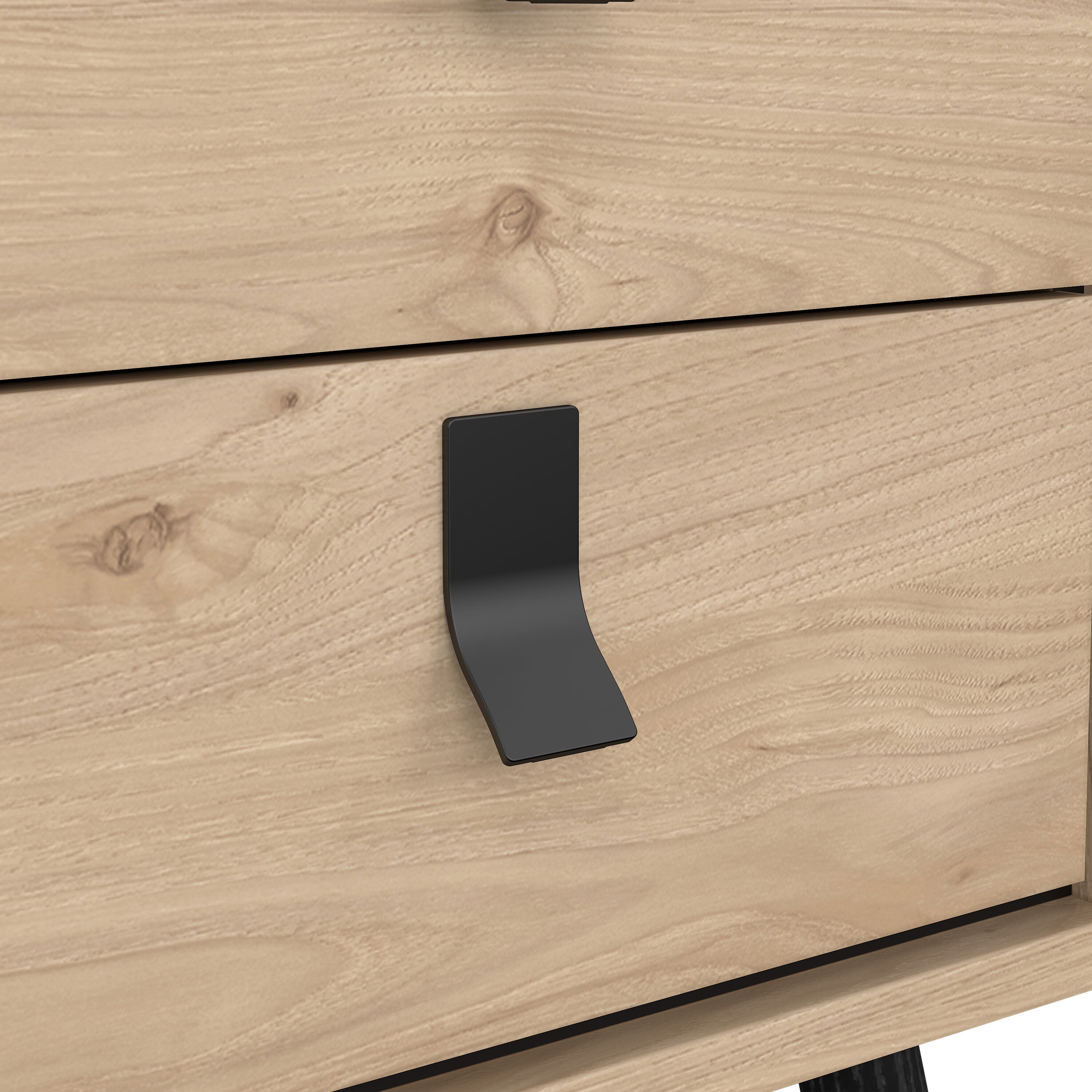 Ry Bedside Cabinet 2 Drawer Jackson Hickory Oak – FTG, view 8
