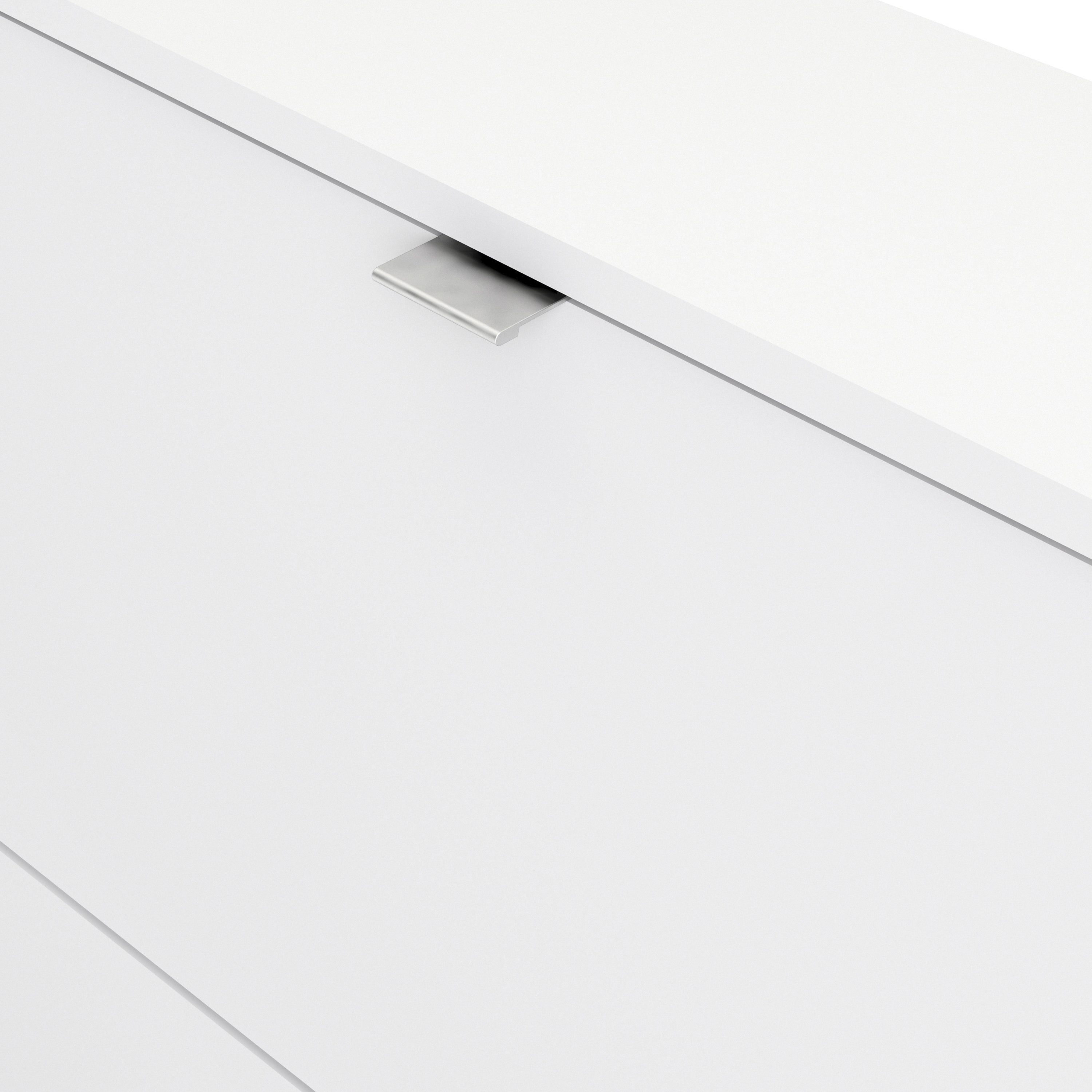 Shoes Shoe Cabinet 2 Flip Down Doors and 1 layer in White – FTG, view 5