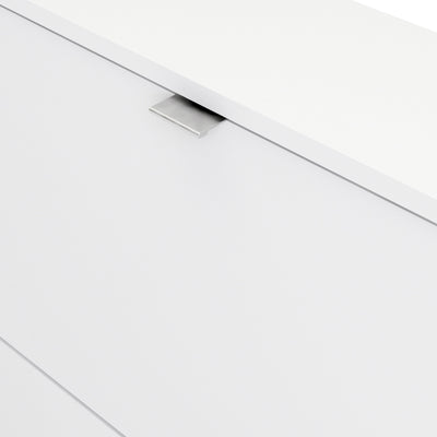 Shoes Shoe Cabinet 2 Flip Down Doors and 1 layer in White – FTG, view 5