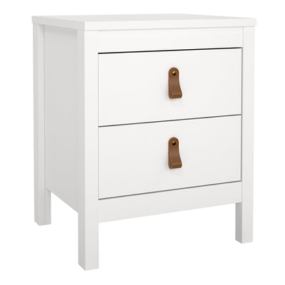 Barcelona Package – Bedside Table 2 Drawers + Chest 5 Drawers + Wardrobe with 2 Doors in White