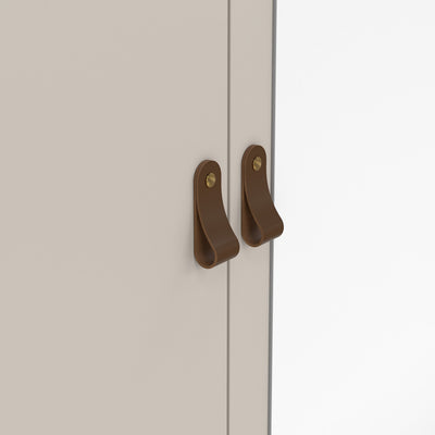 Barcelona Wardrobe with 2 Doors + 1 Mirror Door + 2 Drawers in Cashmere – FTG, view 9