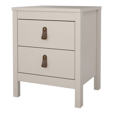 Barcelona Bedside Table 2 Drawers in Cashmere – FTG, view 5