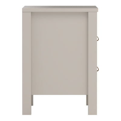 Barcelona Bedside Table 2 Drawers in Cashmere – FTG, view 6