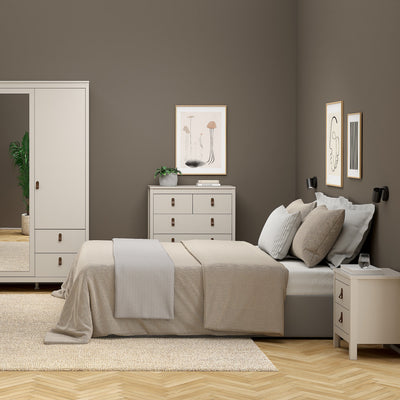 Barcelona Bedside Table 2 Drawers in Cashmere – FTG, view 8