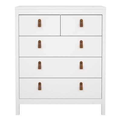 Barcelona Chest 3+2 Drawers in White – FTG, view 2