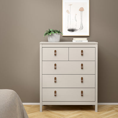 Barcelona Chest 3+2 Drawers in Cashmere – FTG, view 2