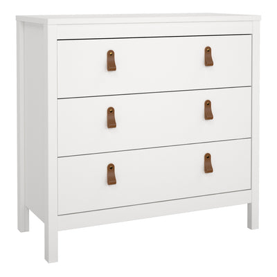 Barcelona Chest 3 Drawers in White – FTG