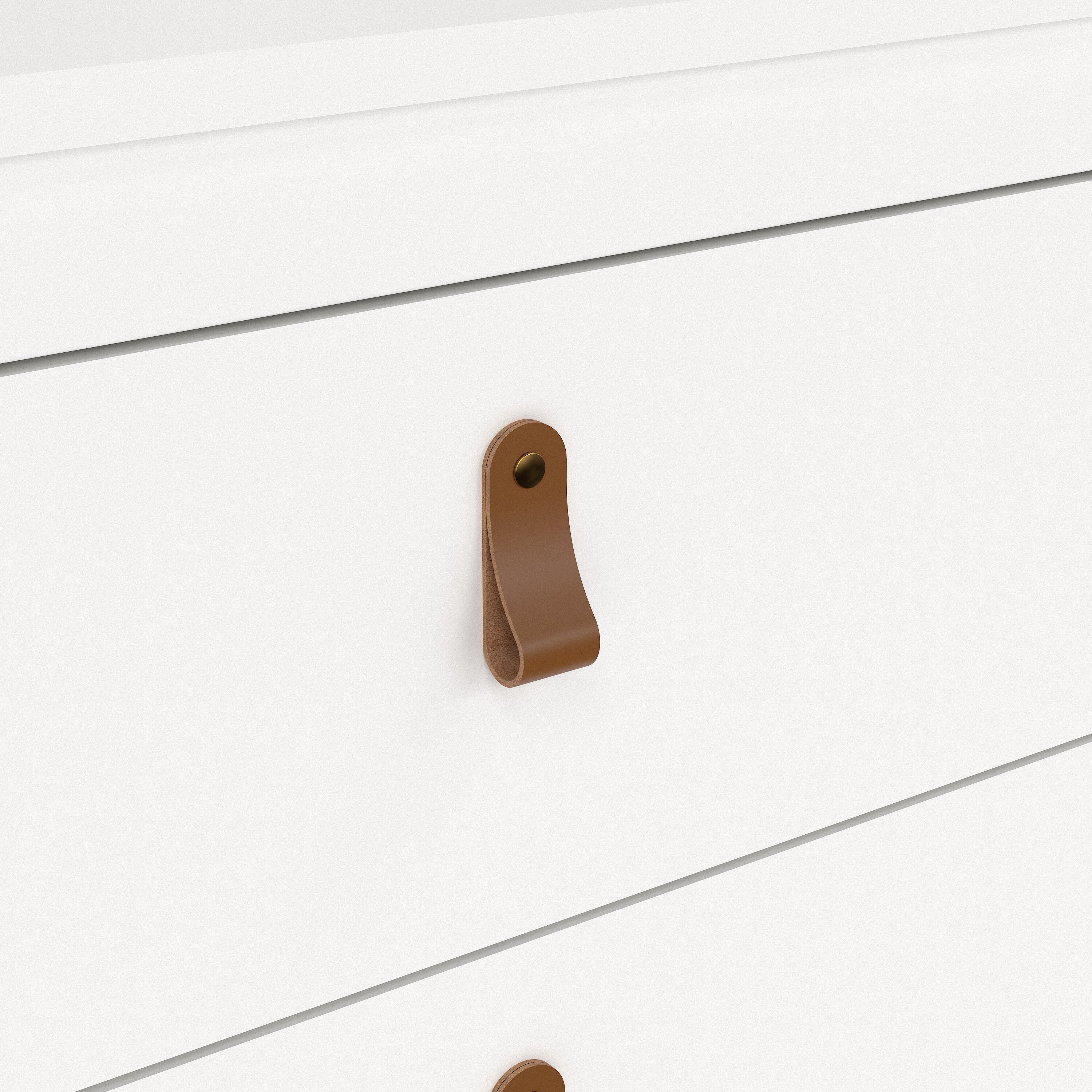 Barcelona Chest 3 Drawers in White – FTG, view 7