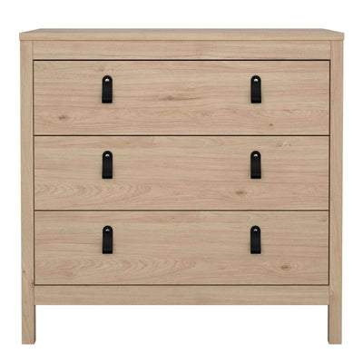 Barcelona Chest 3 Drawers in Jackson Hickory Oak – FTG, view 2