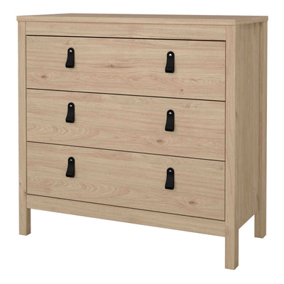Barcelona Chest 3 Drawers in Jackson Hickory Oak – FTG, view 3