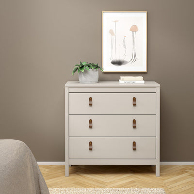 Barcelona Chest 3 Drawers in Cashmere – FTG, view 2