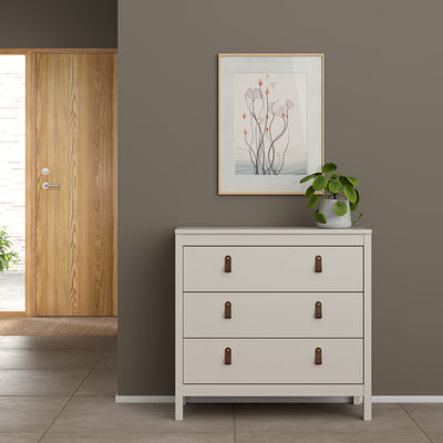 Barcelona Chest 3 Drawers in Cashmere – FTG, view 3