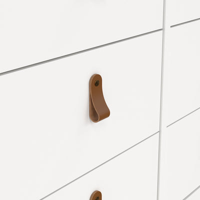 Barcelona Double Dresser 4+4 Drawers in White – FTG, view 8