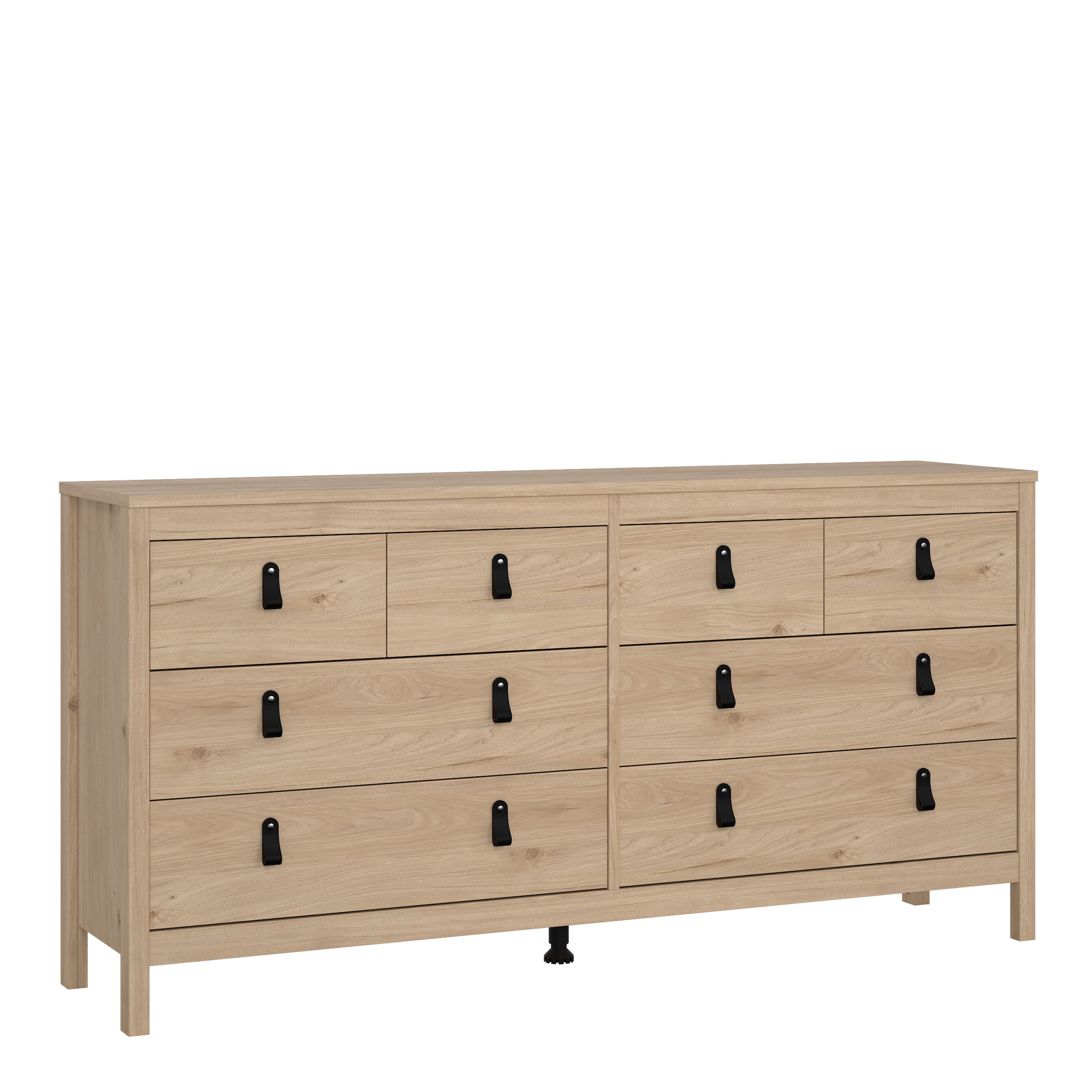 Barcelona Double Dresser 4+4 Drawers in Jackson Hickory Oak – FTG