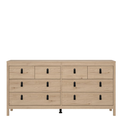 Barcelona Double Dresser 4+4 Drawers in Jackson Hickory Oak – FTG, view 2