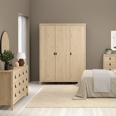 Barcelona Double Dresser 4+4 Drawers in Jackson Hickory Oak – FTG, view 6