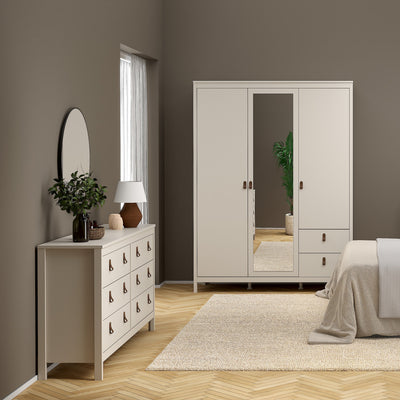 Barcelona Double Dresser 4+4 Drawers in Cashmere – FTG, view 8