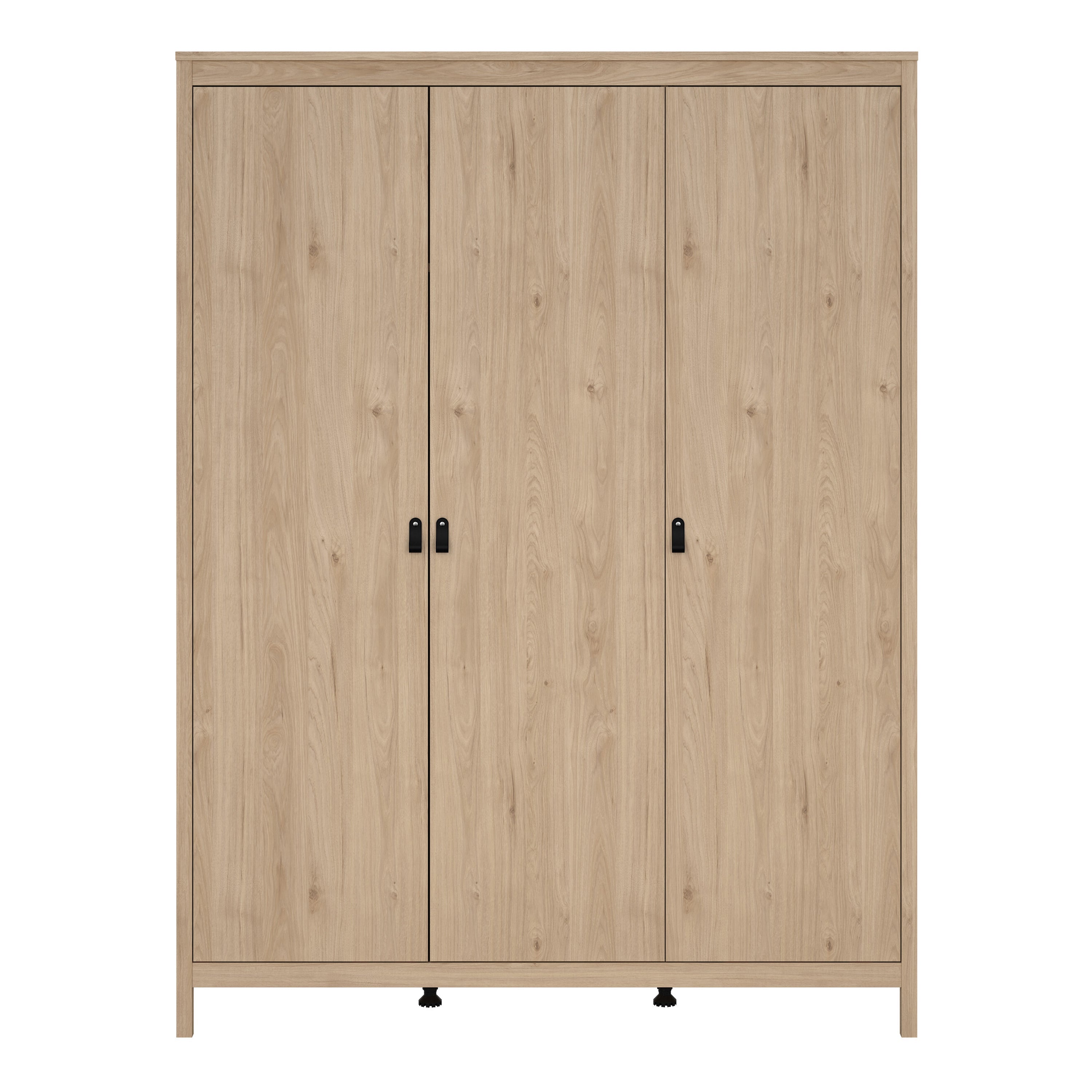 Barcelona Wardrobe with 3 Doors in Jackson Hickory Oak – FTG, view 2