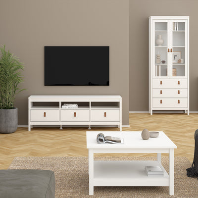 Barcelona Coffee Table in White – FTG, view 4