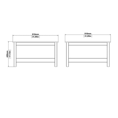 Barcelona Coffee Table in White – FTG, view 9