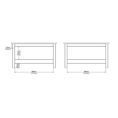 Barcelona Coffee Table in Matt Black – FTG, view 9