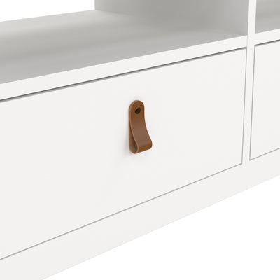 Barcelona Tv Unit 3 Drawers in White – FTG, view 8