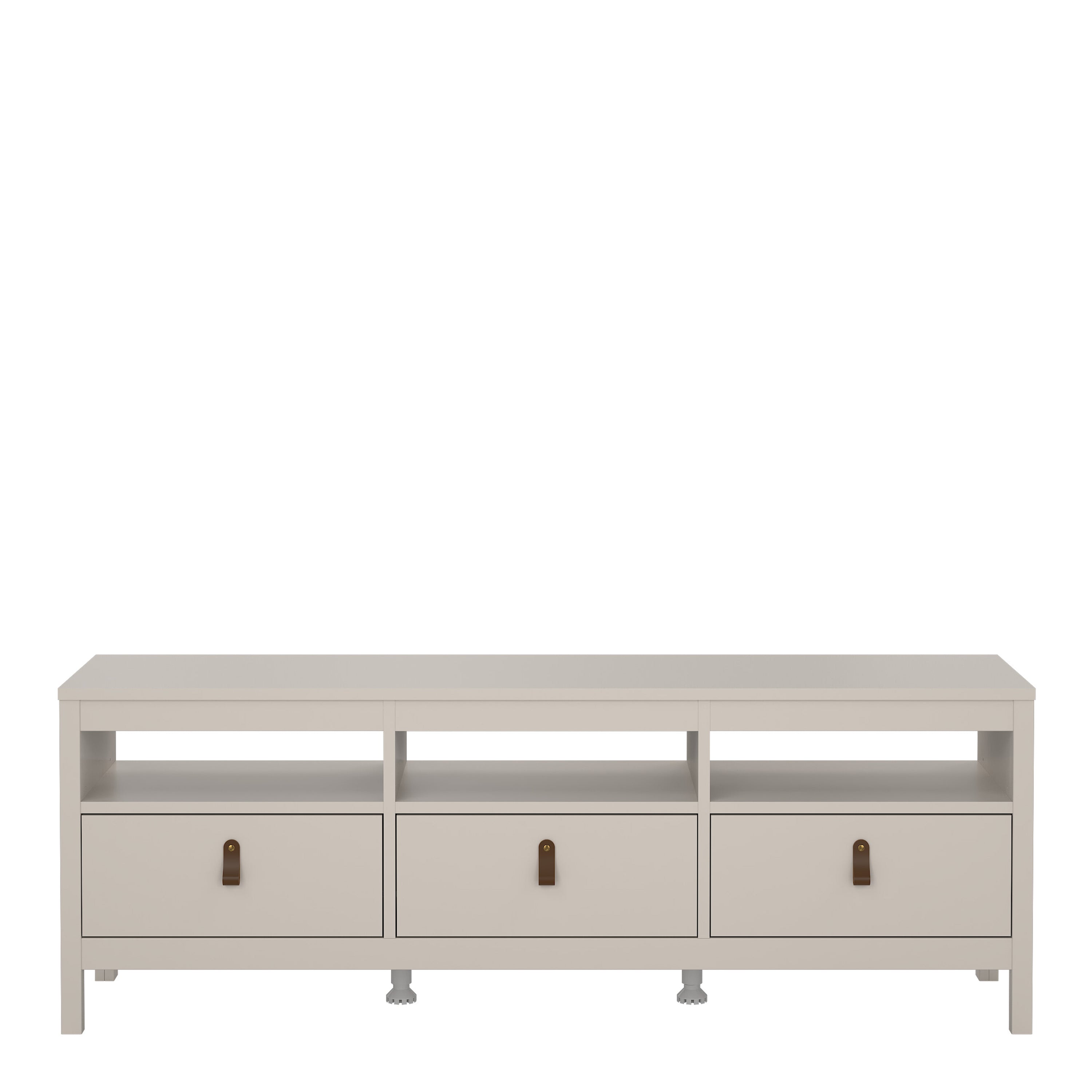 Barcelona TV Unit 3 Drawers in Cashmere – FTG, view 4