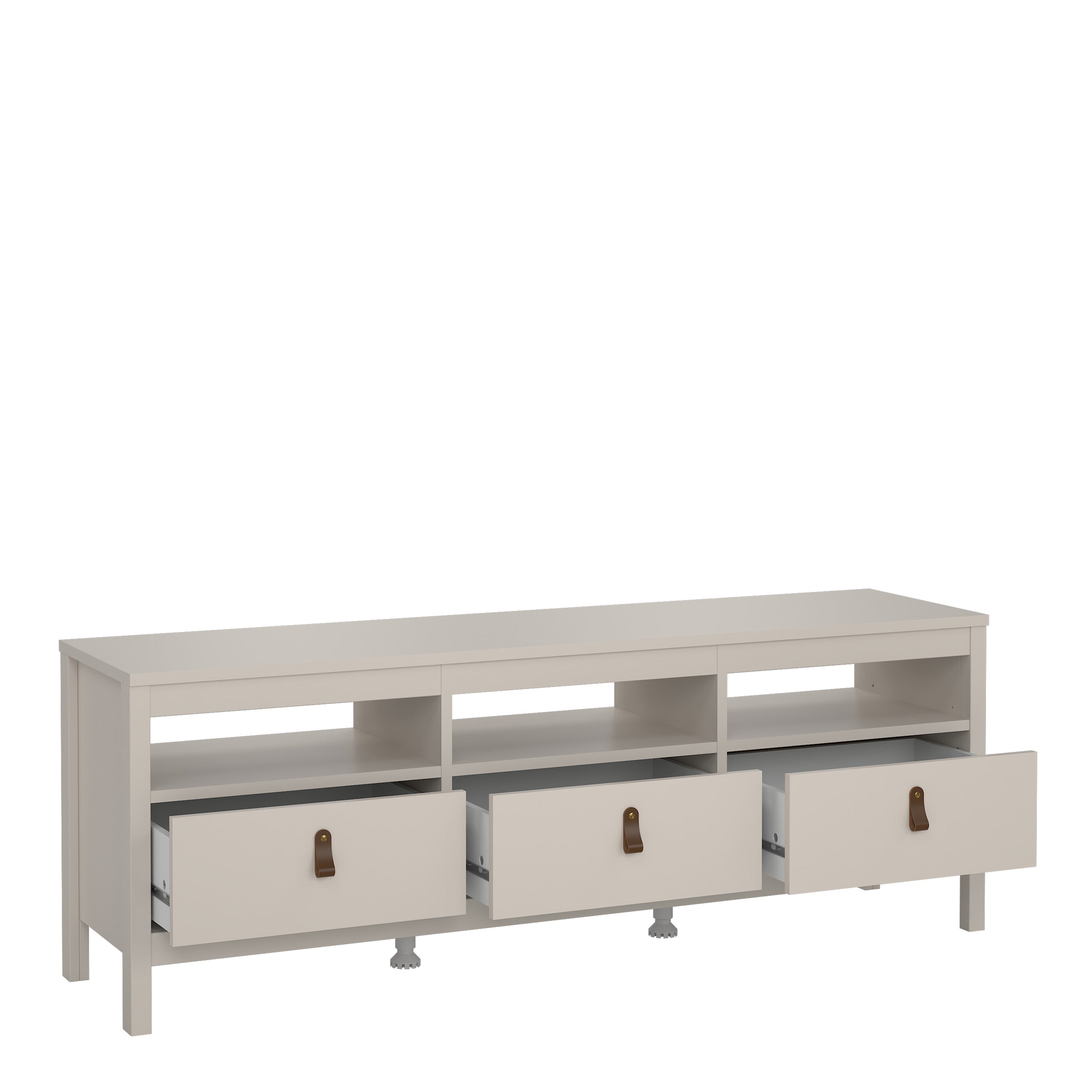 Barcelona TV Unit 3 Drawers in Cashmere – FTG, view 7