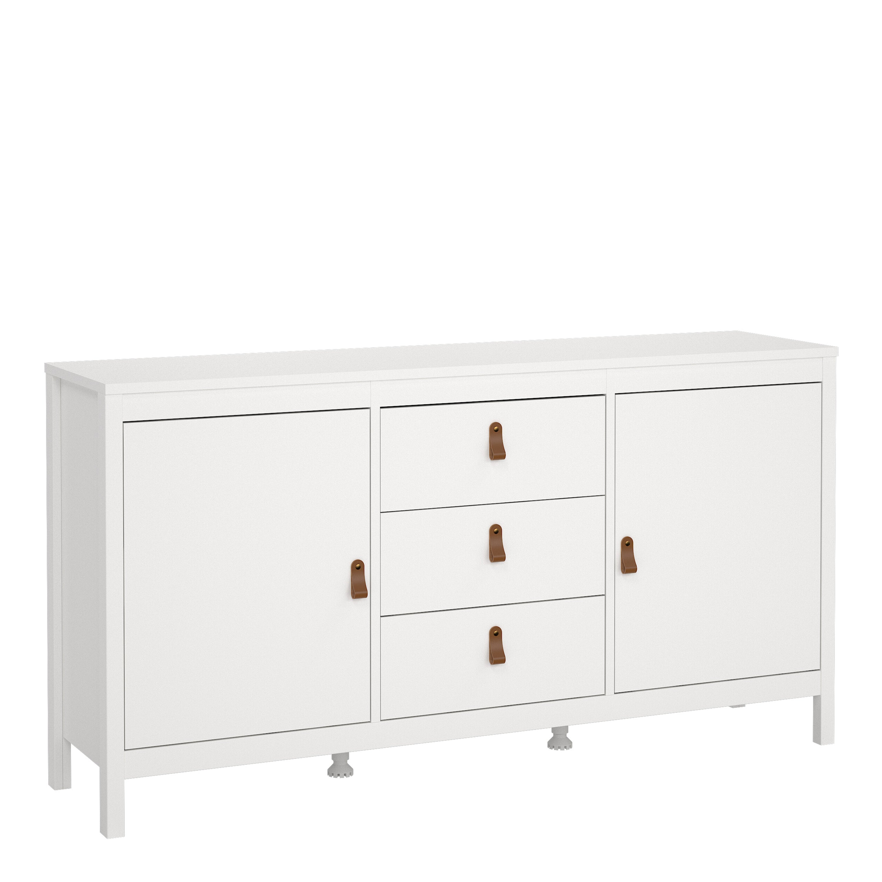 Barcelona Sideboard 2 Doors 3 Drawers in White – FTG