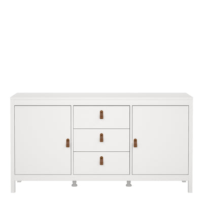 Barcelona Sideboard 2 Doors 3 Drawers in White – FTG, view 2