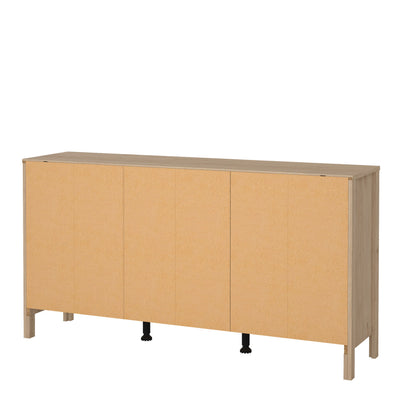 Barcelona Sideboard 2 Doors + 3 Drawers in Jackson Hickory Oak – FTG, view 4
