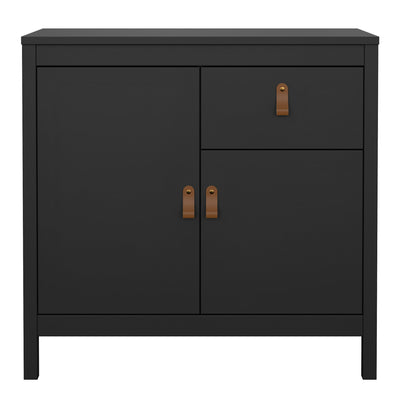 Barcelona Sideboard 2 Doors 1 Drawer in Matt Black – FTG, view 2