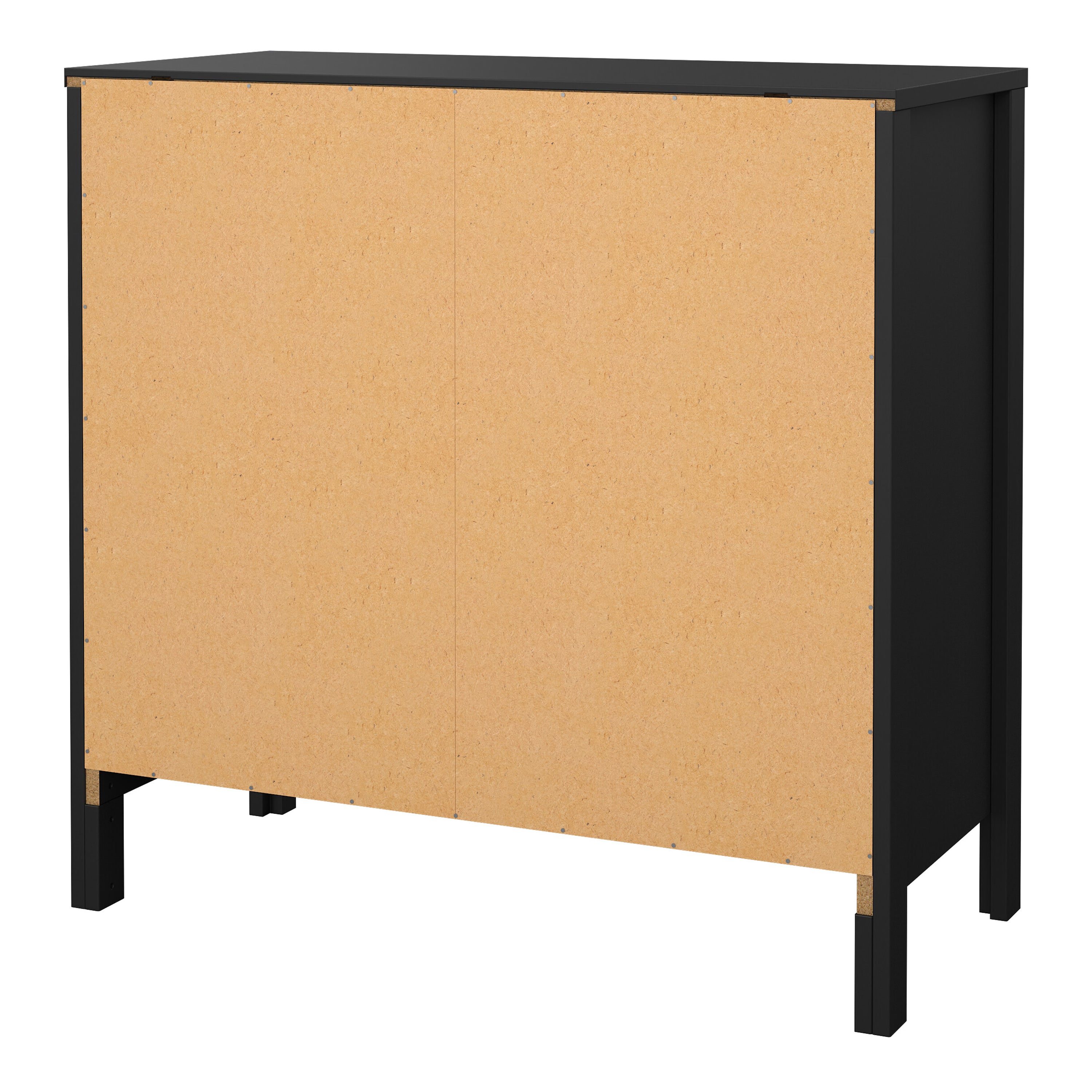 Barcelona Sideboard 2 Doors 1 Drawer in Matt Black – FTG, view 4