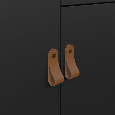 Barcelona Sideboard 2 Doors 1 Drawer in Matt Black – FTG, view 9