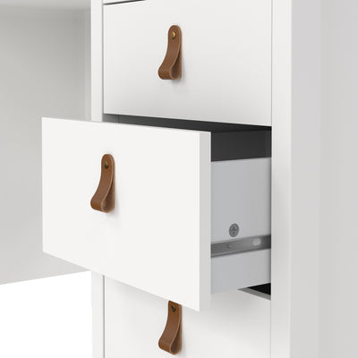 Barcelona Desk 3 Drawers in White – FTG, view 9